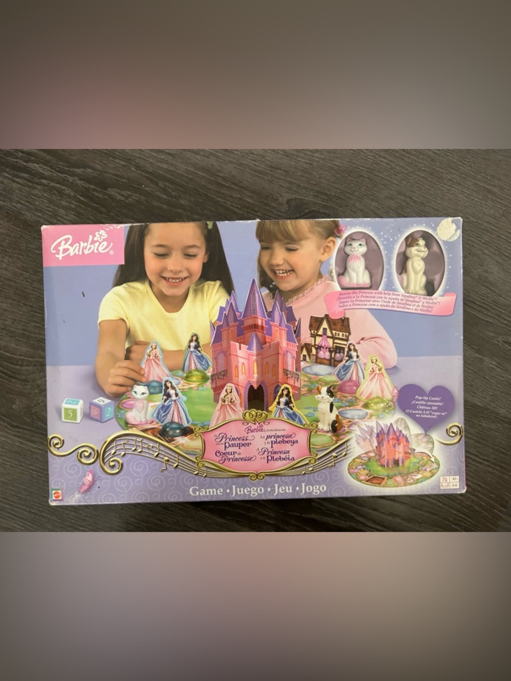 Mattel Barbie 2004 the Princess and the Pauper Board Game - COMPLETE